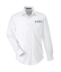 Image of Men's Stretch Twill Woven Shirt - White